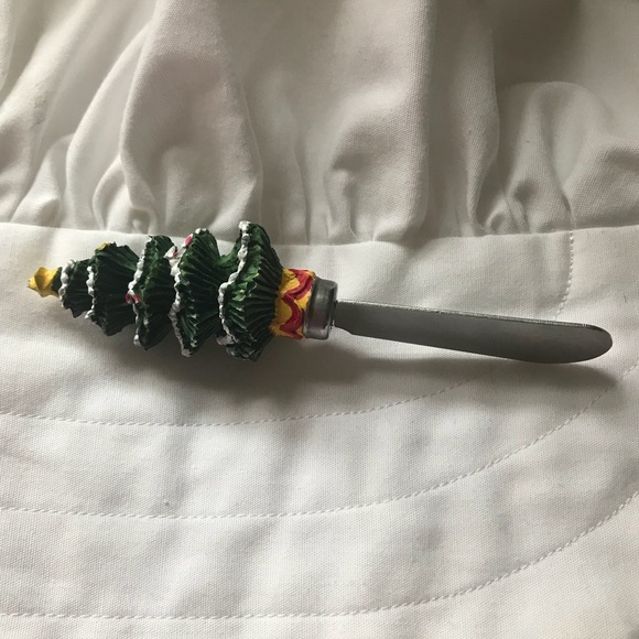 Rare Vintage 1970’s Christmas Tree butter Knife - Picture 4 of 4